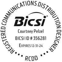 Courtney Pelzel RCDD Badge