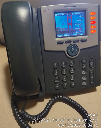 A Cisco IP phone configured and provisioned by ASAP for a commercial client A Cisco IP phone configured and provisioned by ASAP for a commercial client
