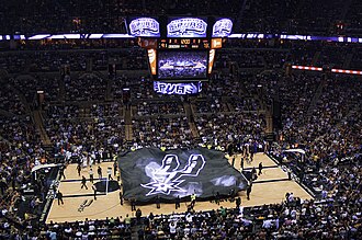 San Antonio Spurs and Los Angeles Lakers basketball game