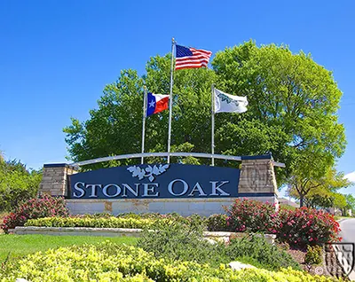 Stone Oak entrance in Far North Central San Antonio, TX
